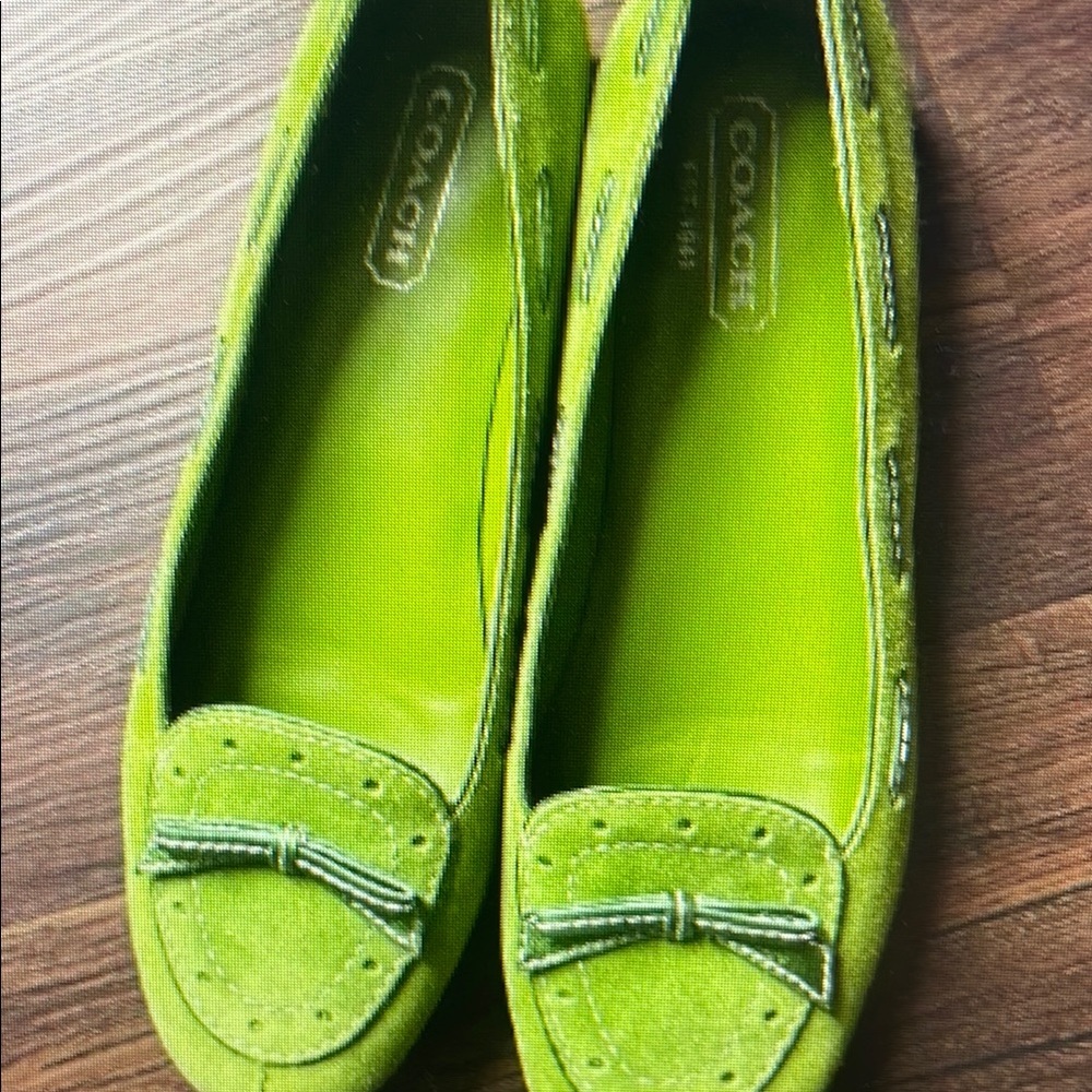 Coach Lime Green Women's Flats
